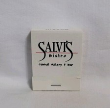 Vintage Salvi's Bistro Restaurant Matchbook Columbus Ohio Advertising Full