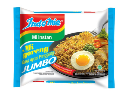 INDOMIE MI GORENG JUMBO BARBECUE 128G X 24 PACKETS - ONE FULL BOX
