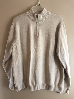cream quarter zip