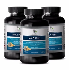 Tribulus terrestris - MACA PLUS ORGANIC COMPLEX 1300  - energy booster 3 Bottles