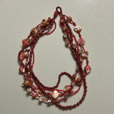 Handmade beaded necklace
