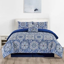 Down Alternative Comforter Set 5 PCS All Season Reversible Comforter Bedding Set