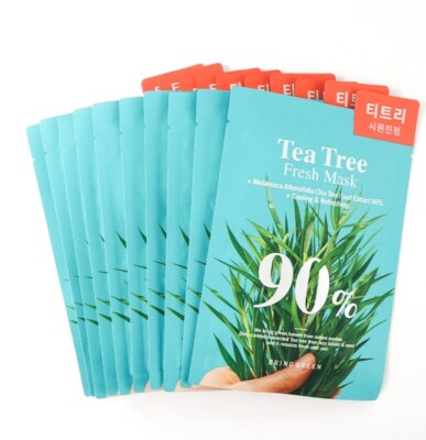 BRING GREEN   90% TEA TREE LEAF EXTRACT FRESH MASK  (10 Count)- NEW