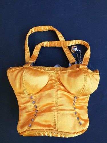 borsa donna mini estiva a mano pochette piccola elegante tracolla originale oro - Picture 5 of 24