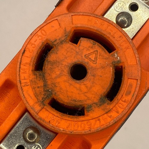 Arow-Hart NEMA L23-30 Hart-Lock Receptacle 30A 347/600V 3ØY🔔 - Picture 2 of 10