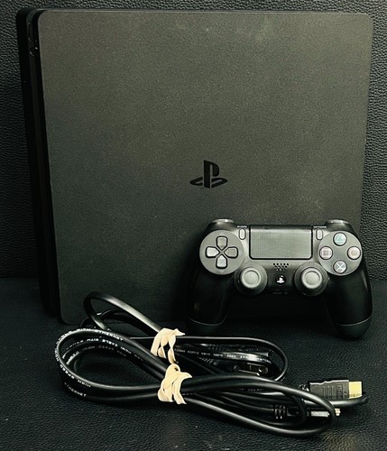 Sony PlayStation 4 Slim 500GB Home Console w/ Controller & Cables TESTED