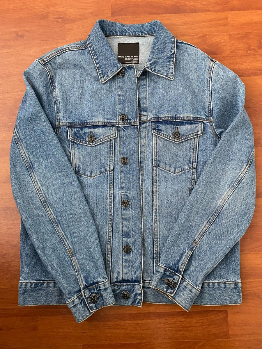 Men's hand painted denim jacket Designer denim Skull smoke Gothic