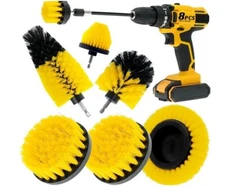 8 Pcs Drill Brush Attachment Set, Power Cleaning Scrub Brush Kit with Extend Lon