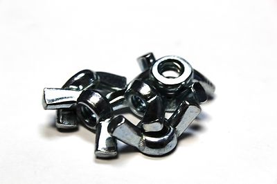 (50) 1/4''-20 WING NUTS -COARSE THREAD- ZINC