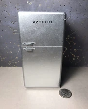 Dollhouse Miniature 1:12 Scale 1950s Retro Refrigerator Silver Brand New
