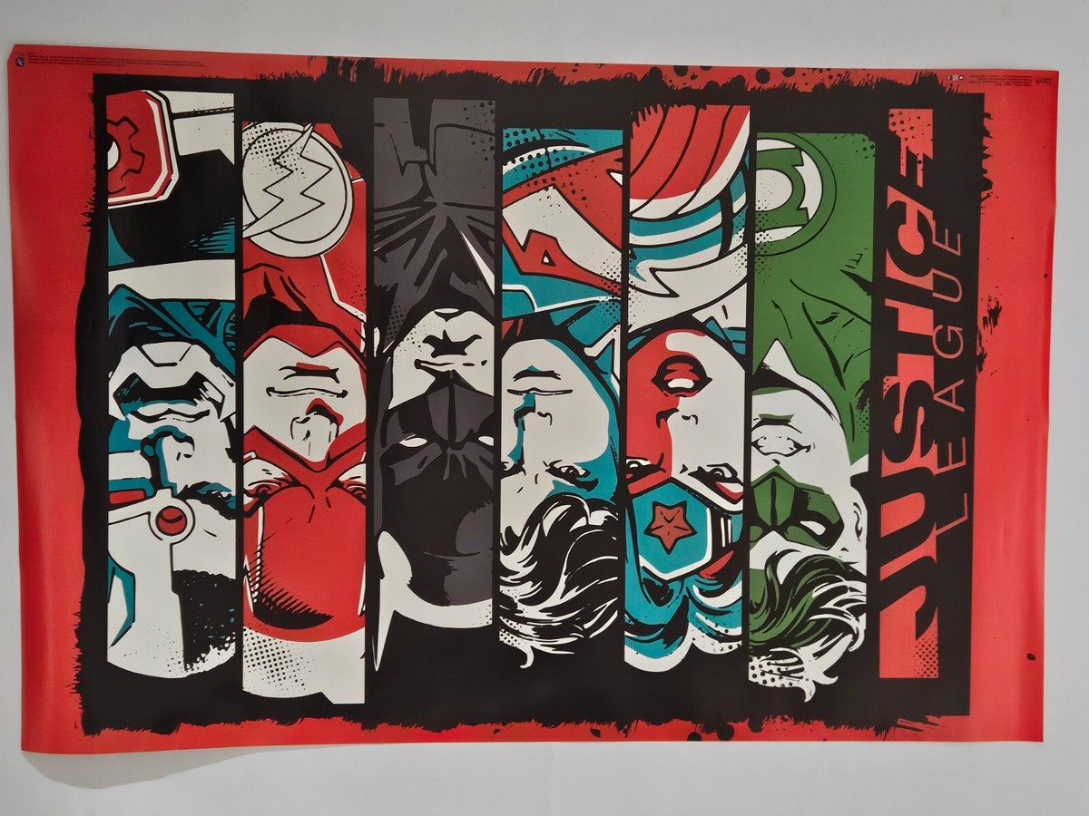 COMICS POSTER ~ Justice League Bars 23x34