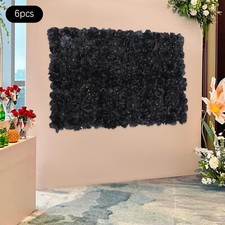 6Pcs Artificial Flower Wall Panels Backdrop Bouquet Wedding Party Background
