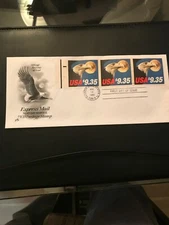 1983 $9.35 Express Eagle Booklet Pane of 3 FDC #1909a