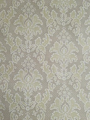 X1 70er Jahre Vintage Damast Tapetenrolle 60s Retro Mcm Neutral Spitze Salbeigrün 