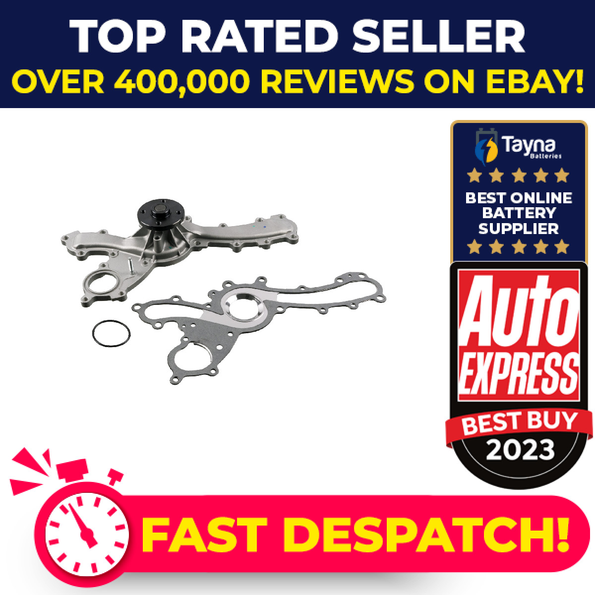 Water Pump fits TOYOTA CROWN 3.0 03 to 08 3GR-FSE Coolant 1610039435 1610039436