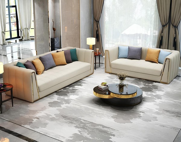 Designer MöBel Wohnzimmer Poster Sofa Couch Sofagarnitur Garnituren 3+2 Sitzer-image