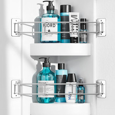 RV Shower Corner Storage Bars, 7 13 in Adjustable, 2 Pack,Stainless Steel RV S