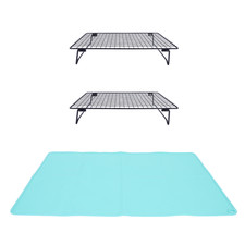 1 Sets Folding Tie Dye Rack, Drying Support Rack with Silicone Mat
