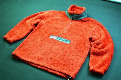 Campagnolo Pullover Winter Fleece Sweater Shirt Outdoor Oversized Rot Jumper L