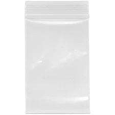 Plymor 3" x 4.5", 4 Mil Heavy Duty Zipper Reclosable Plastic Bags