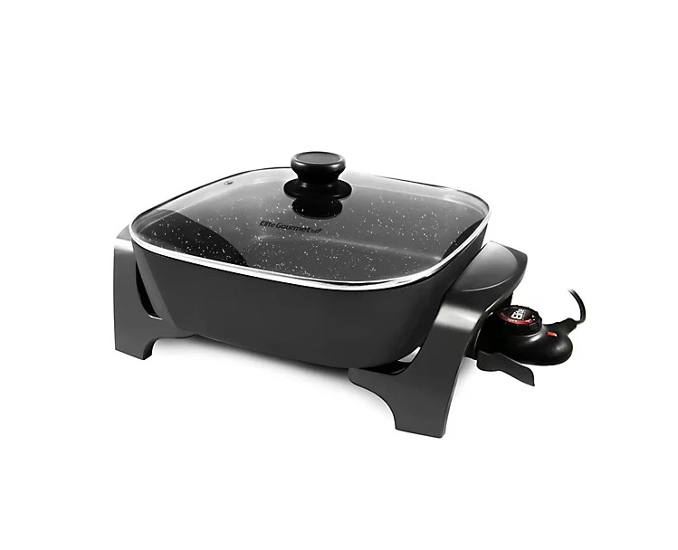 Elite Gourmet 12"x 12" Extra-Deep Electric Skillet