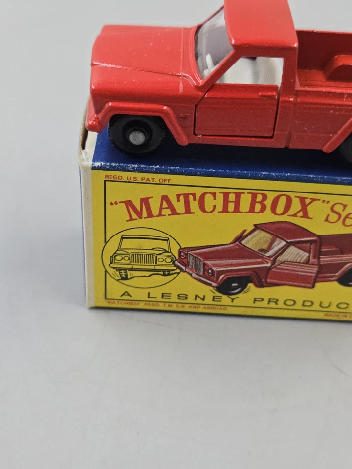 Vintage Matchbox Lesney #71 Jeep Gladiator Red With The Original Box In... - Image 2 of 4