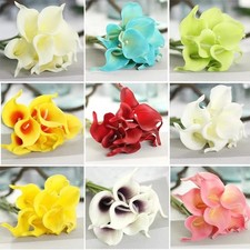10 lys lys calla lavande fait main mûrier papier fleurs mariage pâques