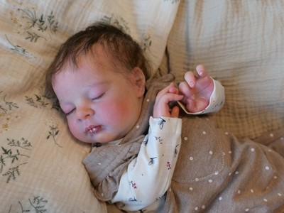 Realistic Reborn Baby Doll Eusenia  Irina Kamplaskaya Art Doll, Rooted Hair,COA