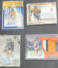 Pittsburgh Steelers Rookie Autograph Card Lot Panini Topps Burns Bush Dobbs Co..