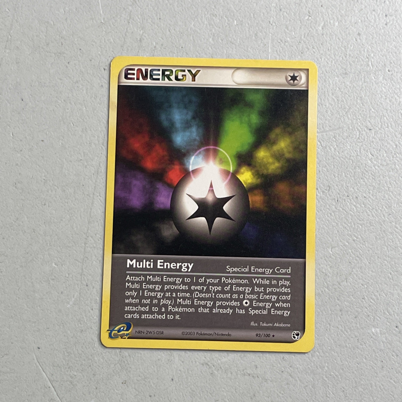 Pokemon TCG 2003 Sandstorm Card -- Multi Energy 93/100
