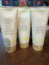 Mary Kay Satin Body White Tea Citrus Shea Wash Lotion Scrub 3 Piece Set SEALED