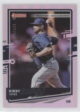 2020 Panini Donruss Milestone Stat Line /300 Kirby Yates #208 0m0g