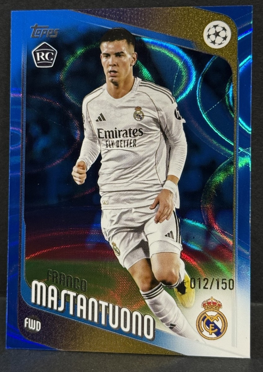 2025-26 Topps UEFA CC Real Madrid RC Franco Mastantuono Blue