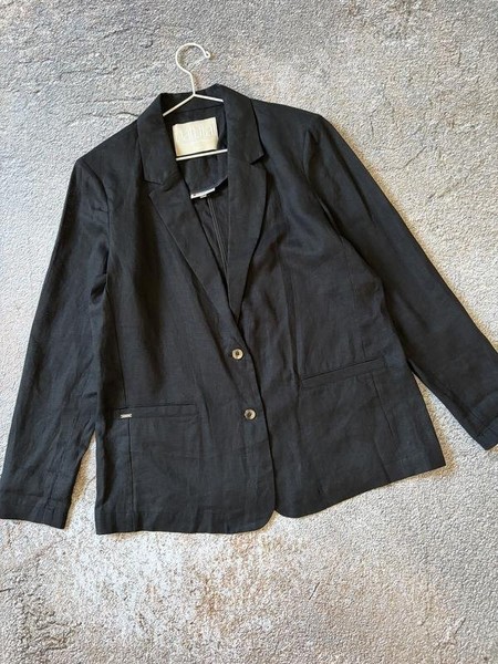 Women Street One Jacket Black Linen L