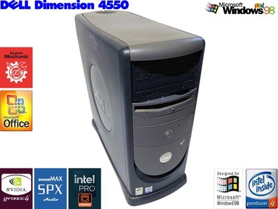 Dell DIMENSION 4550 [Windows 98SE] Intel Pentium 4 @2.53 GHz, 1GB RAM Vintage PC