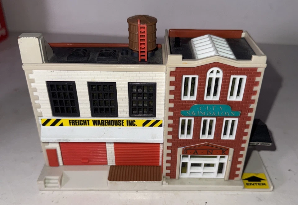 Micro Machines City Buildings Lote de 3 Galoob 1989 Conjunto Genial Sin Probar Foto 3 de 4