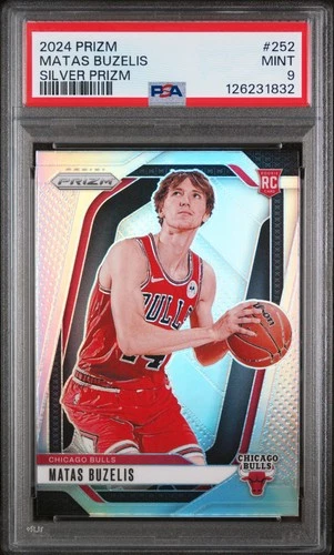 2024 PANINI PRIZM SILVER PRIZM #252 MATAS BUZELIS ROOKIE RC PSA 9Opens in a new window or tab