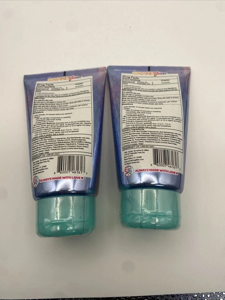2 ~ Солнцезащитный крем Sea Star Sparkle SPF 50+ Mermaid Glitter водостойкий Ex. 12/26 - Изображение 2 из 2