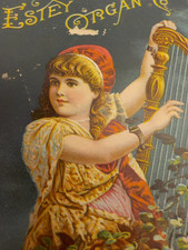 Estey Organ Company Brattleboro Vermont Victorian trade card