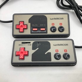 Sharp Twin Famicom Console System Black AN-500B New Belt Japanese Tested