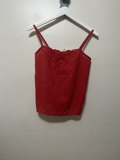 Vintage JC Penny Red Cami Tank Size 6.