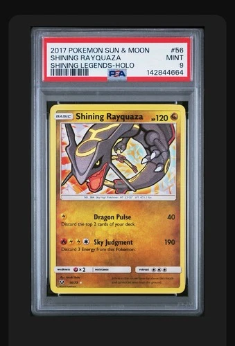 Pokemon Shining Rayquaza Holo 2017 Shining Legends 56/73 PSA 9