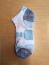 Puma white and light blue ankle socks