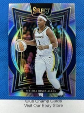2025 #39 Myisha Hines Panini Select WNBA Concourse Silver Prizm Wings