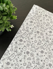 PET PARTY Design Print Tissue Paper Sheets Choose Size  Package Amount