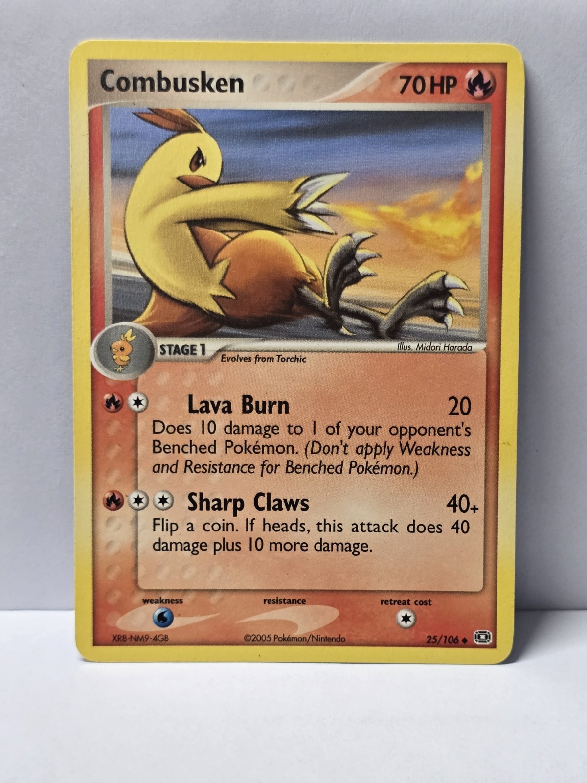 Pokemon Combusken 25/106 Emerald Uncommon NM