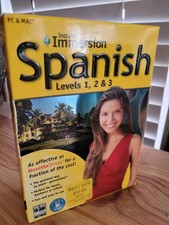 Instant Immersion Spanish💿 1,2,3 Learning PC/ Mac Computer Software MP3 DVD IOB