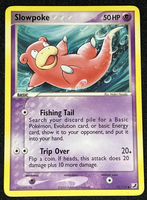 Slowpoke 72/115 EX Unseen Forces Non-Holo Common Pokemon Karte LP