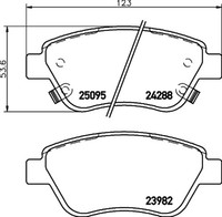 Hella Pagid Bremsbelagsatz Scheibenbremse 8DB 355 015-441 FüR Opel Adam M13 Lpg