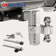 12500 Lb Towing Hitch Dual Ball Mount Trailer 2 Receiver 8 Drop Adjustable